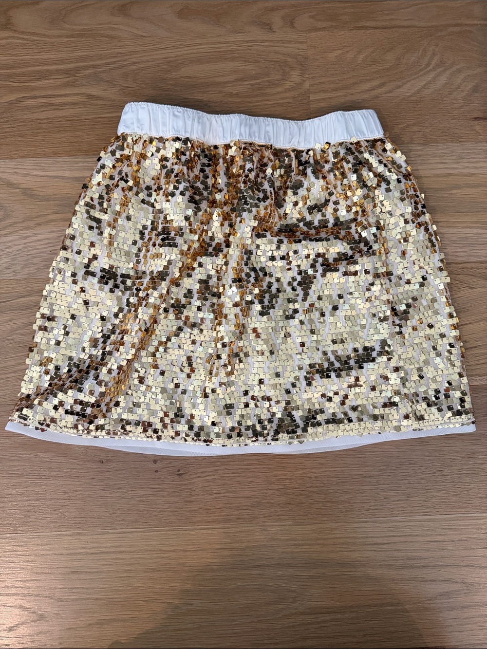 Janie and Jack Gold Sequin Girl’s Skirt